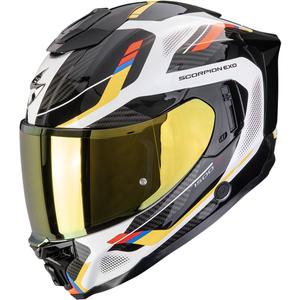 Scorpion EXO-1500 Air Sleek integraal motorhelm wit-blauw-geel