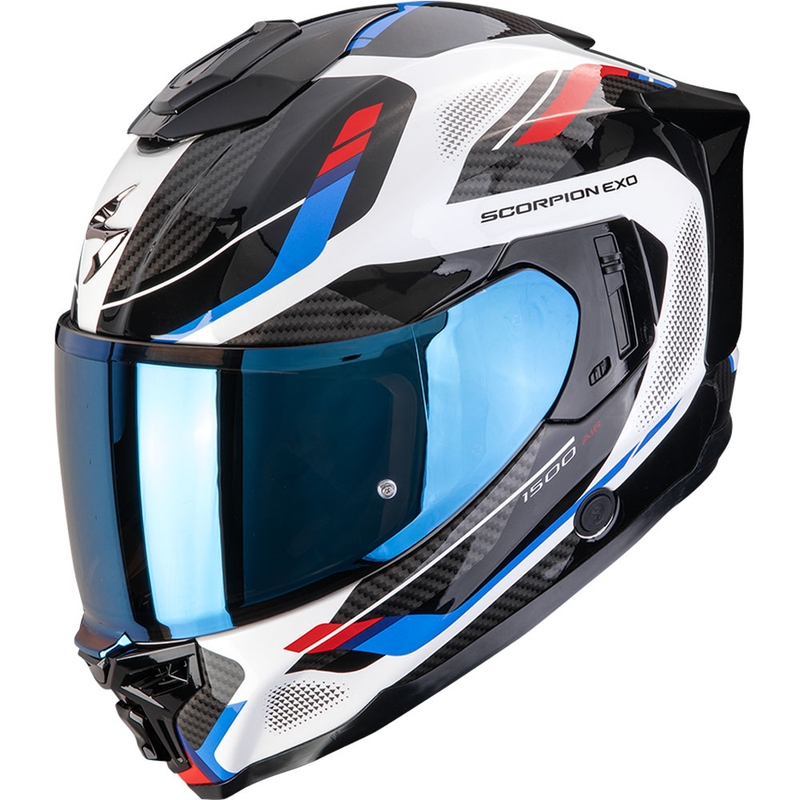 Scorpion EXO-1500 Air Sleek integraal motorhelm wit-rood-blauw