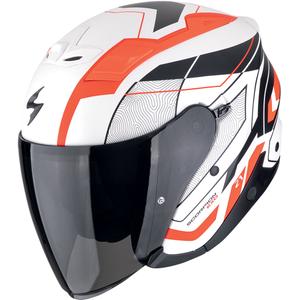 Scorpion EXO-Z1 VUE open motorhelm mat wit-rood-zwart