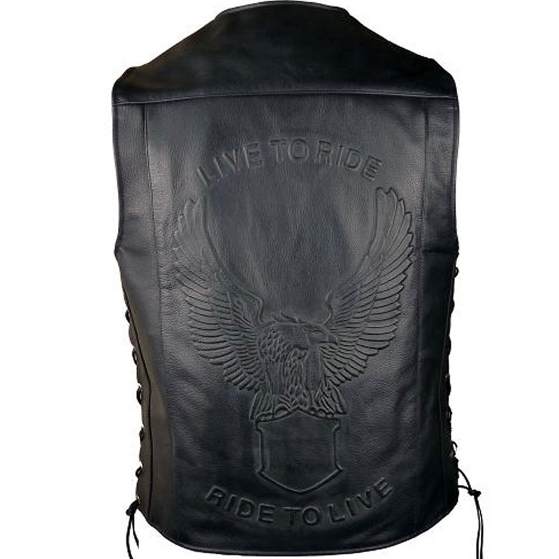 Leren motorvest RSA Orel