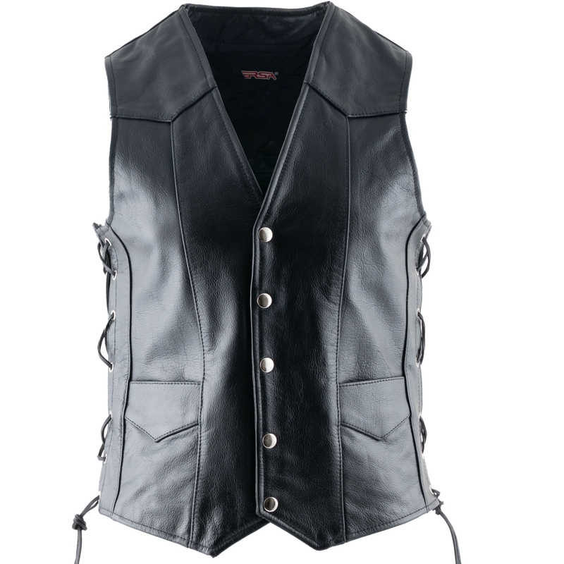 Leren motorvest RSA Orel
