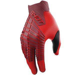 Motocross handschoenen Shot Core Max rood