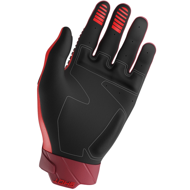 Motocross handschoenen Shot Core Max rood