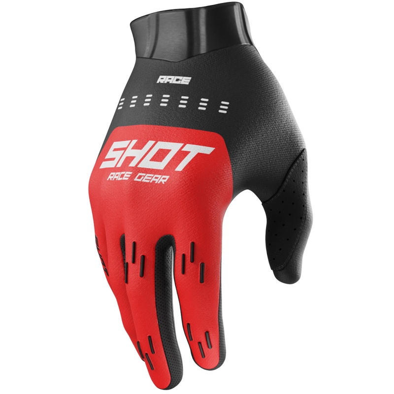 Shot Race Evo motorcrosshandschoenen rood
