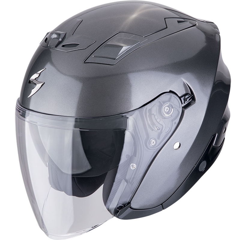 Scorpion EXO-Z1 SOLID open motorhelm metallic grijs