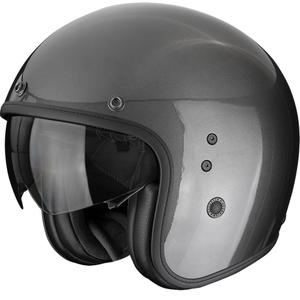 Scorpion Belfast EVO Solid open face motorhelm metallic grijs