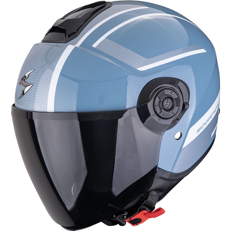 Scorpion EXO-CITY II Cosmos open motorhelm blauw-zilver