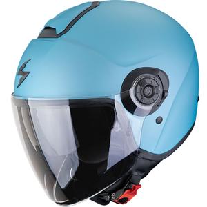 Scorpion EXO-CITY II Solid Open Face Motorhelm Mat Azuurblauw