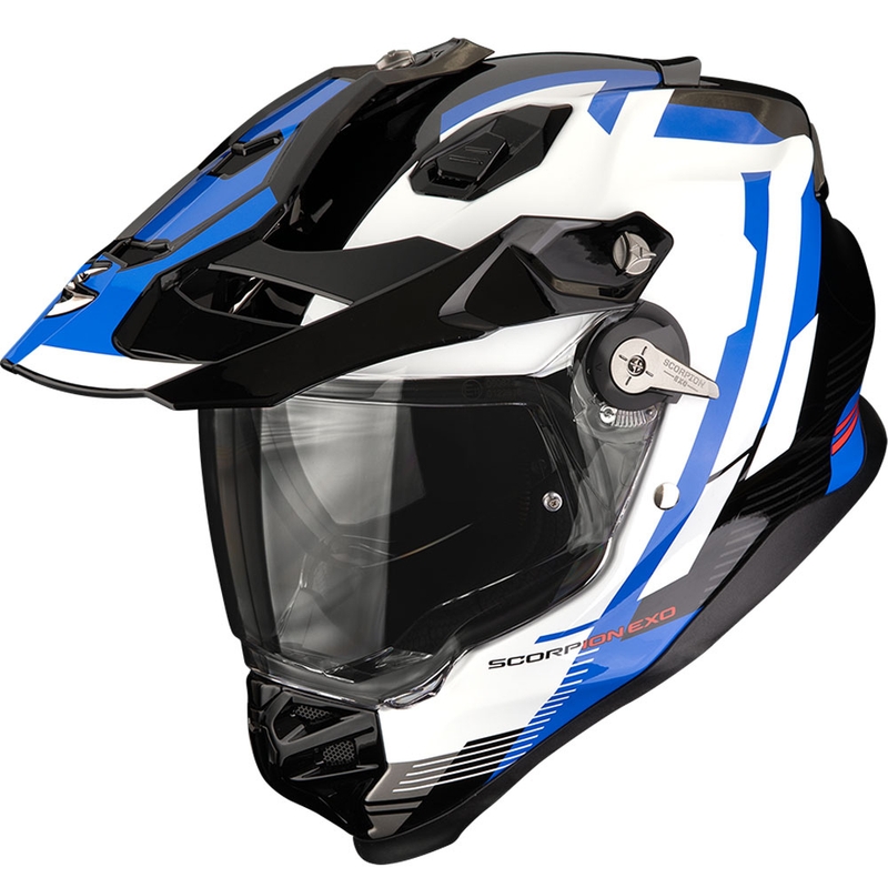 Endurohelm Scorpion ADF-9000 Air Patrol zwart-blauw-wit