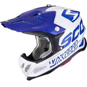 Scorpion VX-22 Air Updown crosshelm wit-blauw-blauw