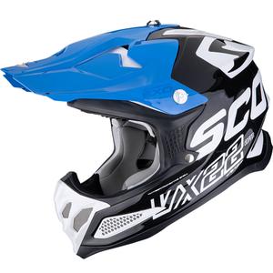 Scorpion VX-22 Air Updown crosshelm zwart-wit-blauw