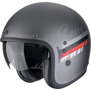 Open motorhelm Scorpion Belfast Evo ADONIS mat zilver-zwart