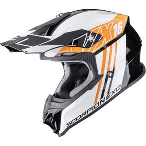 Scorpion VX-16 EVO Air Lignes crosshelm zwart-oranje