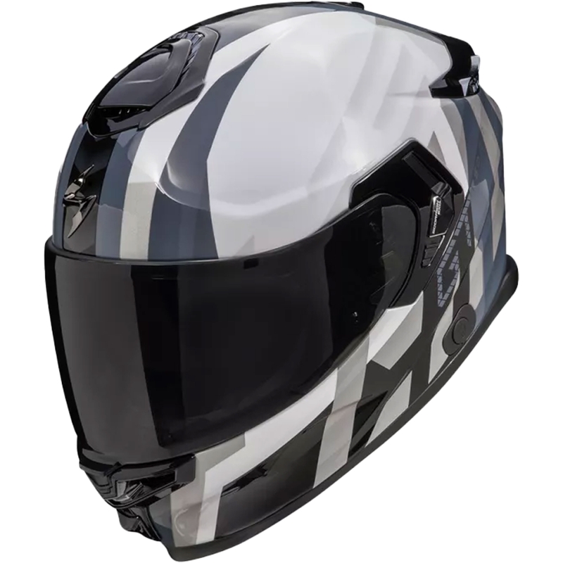 Integraalhelm Scorpion EXO-GT SP AIR TOURADVEN parelwit-zilver uitverkoop