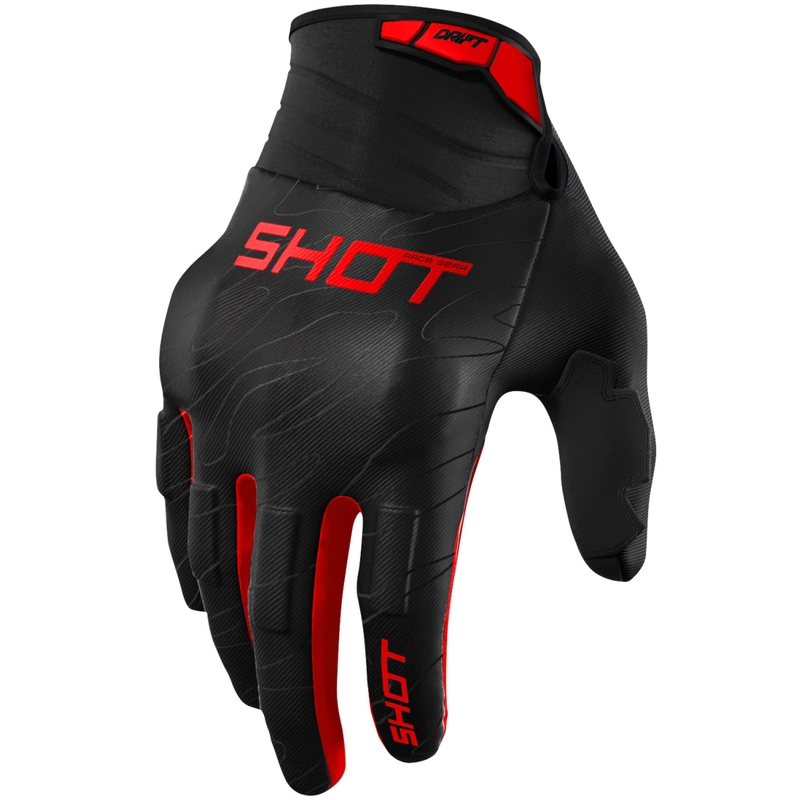 Shot Drift Onyx rode motorcrosshandschoenen
