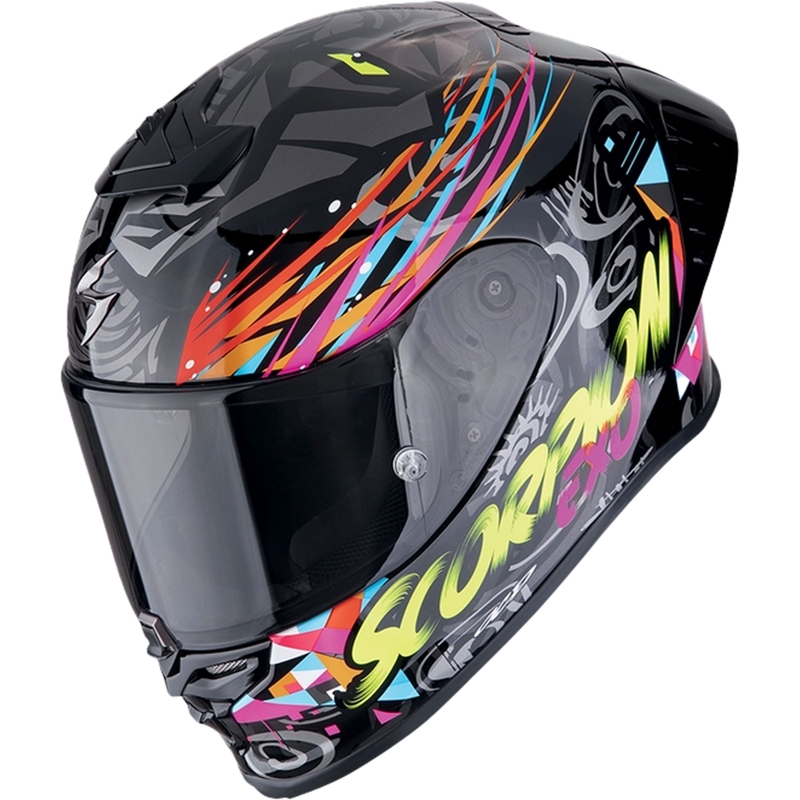 Integraalhelm Scorpion EXO-R1 EVO II AIR SAVAGE zwart-blauw-roze