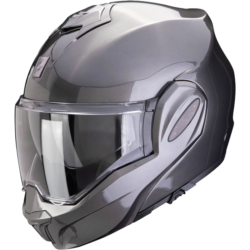 Scorpion EXO-TECH EVO PRO SOLID metallic grijze kantelhelm