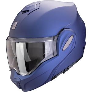 Opklaphelm Scorpion EXO-TECH EVO PRO SOLID mat metallic blauw