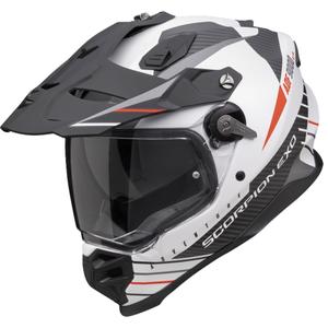 Endurohelm Scorpion ADF-9000 Air Feat mat wit-zwart-rood