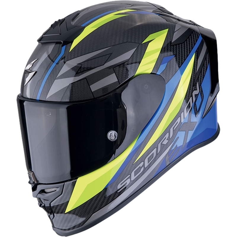 Integraalhelm Scorpion EXO-R1 EVO CARBON AIR RUNNER zwart-blauw-fluogeel