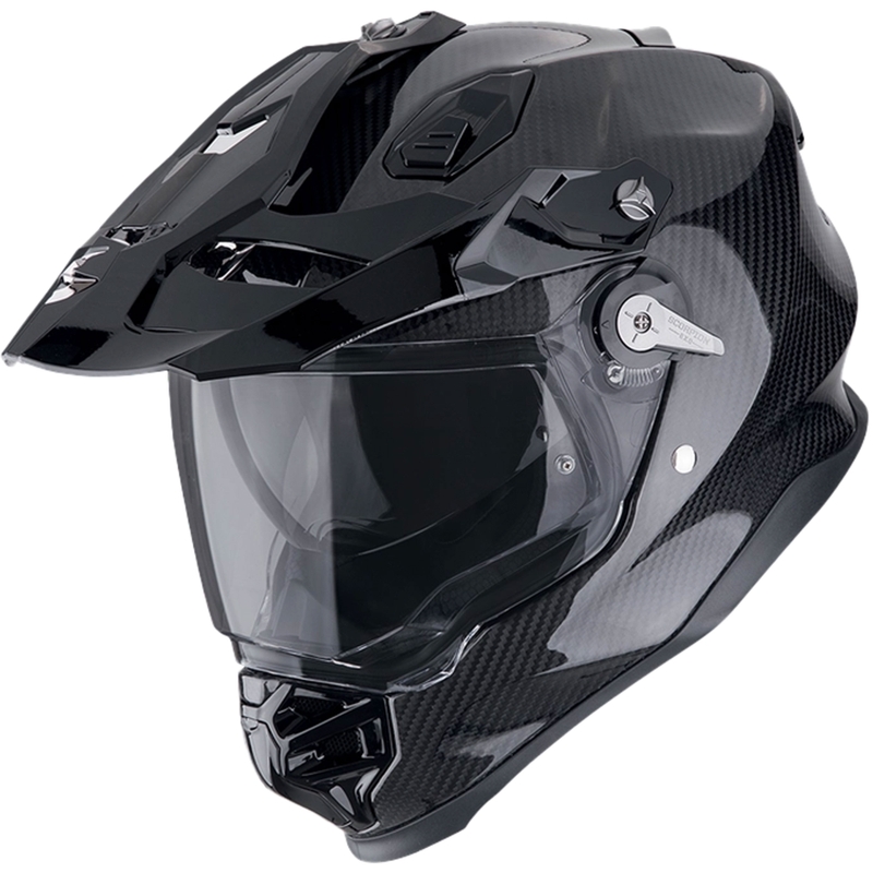 Endurohelm Scorpion ADF-9000 CARBON AIR SOLID zwart