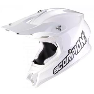 Motorcrosshelm Scorpion VX-16 EVO AIR Massief wit
