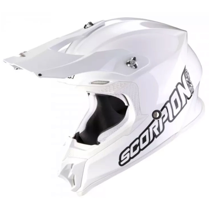 Motorcrosshelm Scorpion VX-16 EVO AIR Massief wit