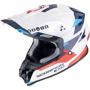 Motorcrosshelm Scorpion VX-16 EVO AIR ROD wit-rood-blauw