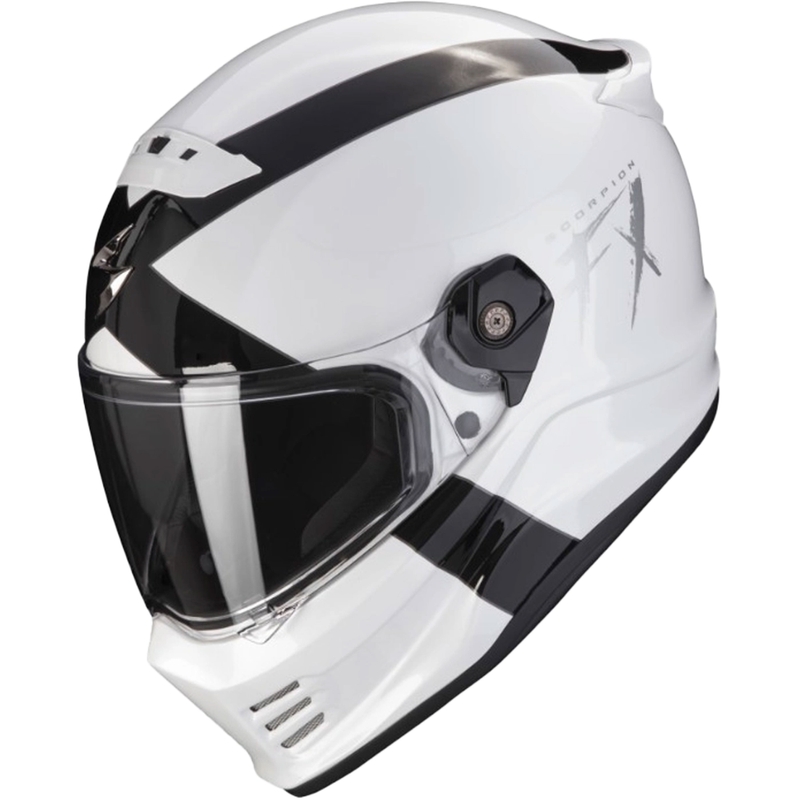 Motorhelm SCORPION COVERT FX GALLUS wit-zwart