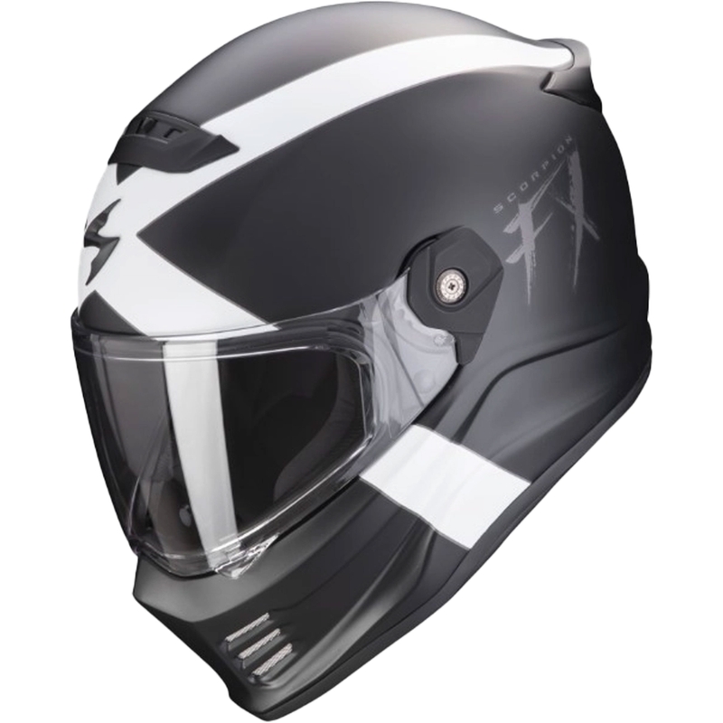 Motorhelm SCORPION COVERT FX GALLUS zwart-wit