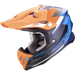Motorcrosshelm Scorpion VX-22 Air BETA mat blauw-oranje