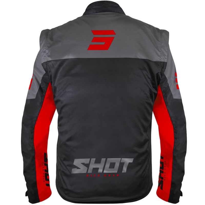 Softshelljack Shot Softshell Lite zwart-rood