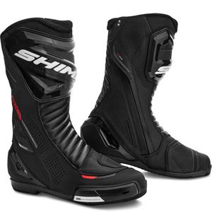 Shima RX-3 motorlaarzen zwart-fluo rood