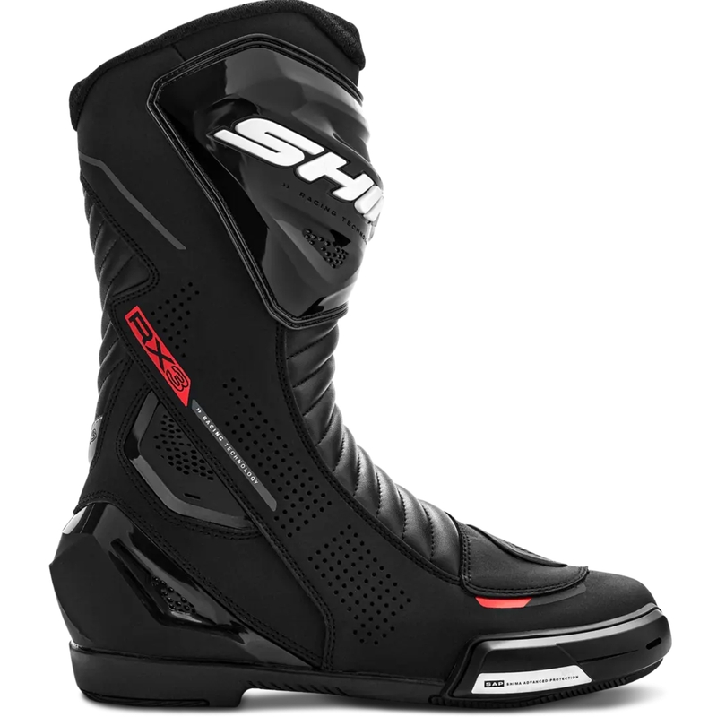 Shima RX-3 motorlaarzen zwart-fluo rood
