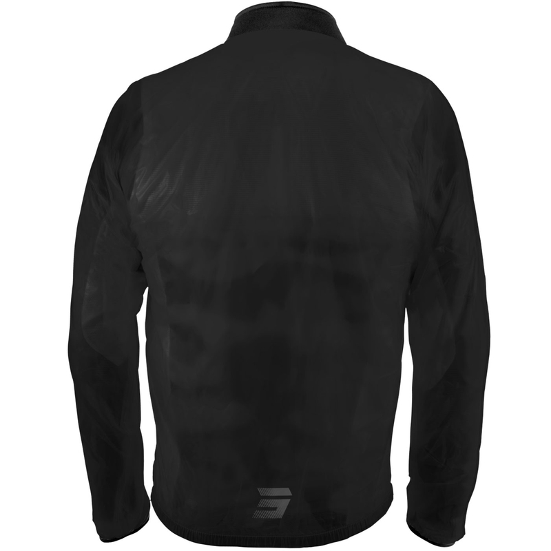 Shot Windbreaker regenjas zwart