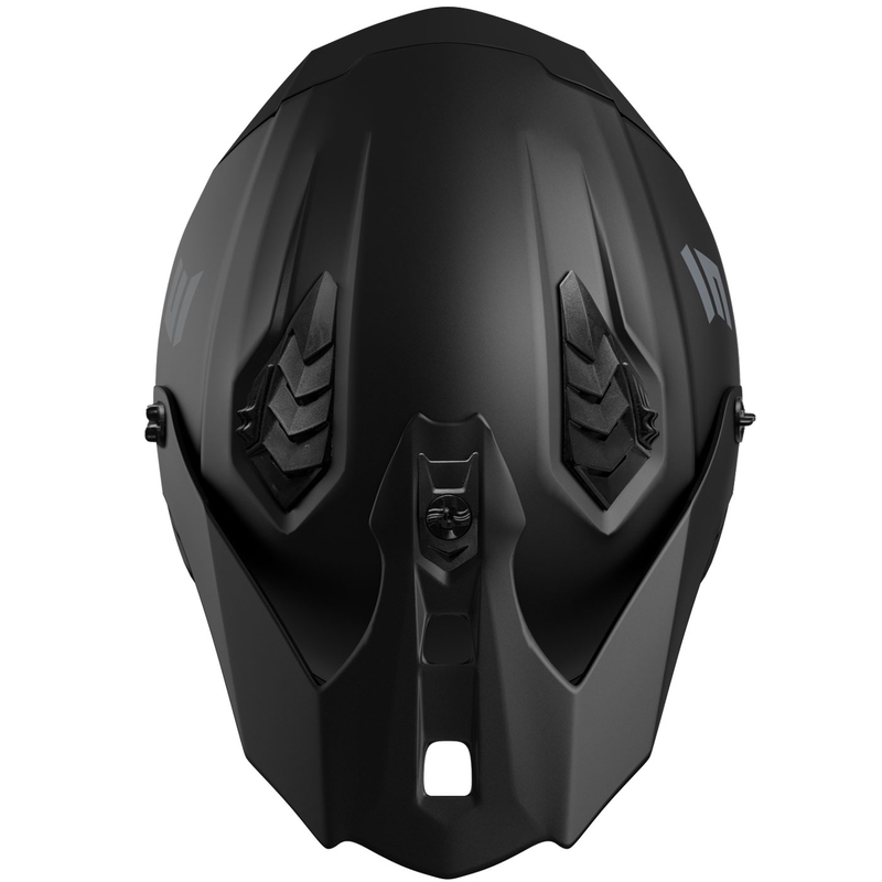 Shot Drop Solid Open Face Motorhelm Mat Zwart