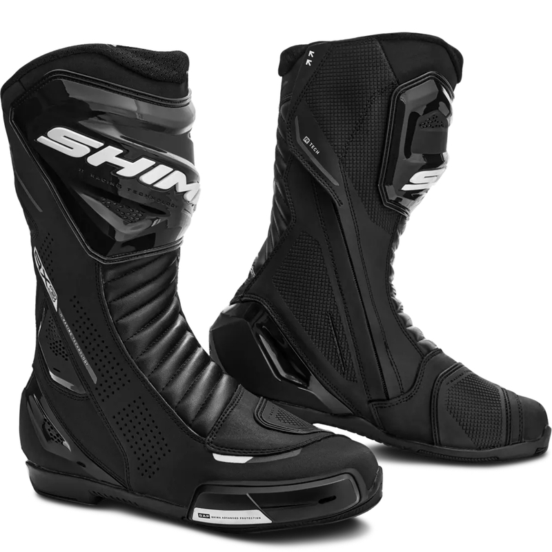 Dames motorlaarzen Shima RX-3 zwart-wit