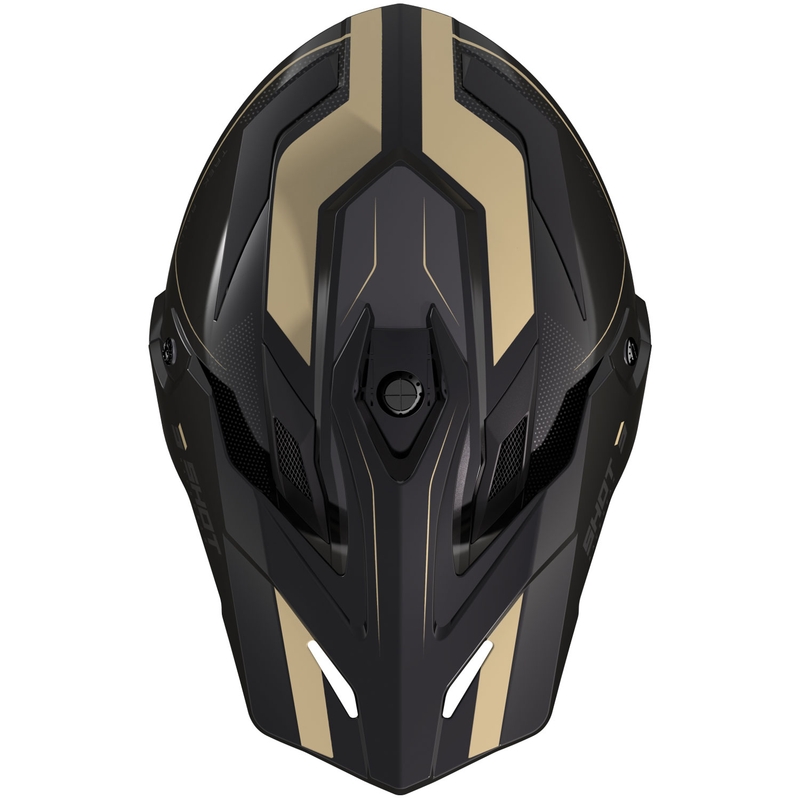 Enduro motorhelm Shot Trek Max Vision Rally glanzend zwart-zand