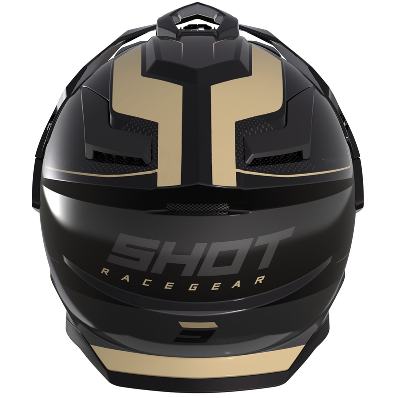 Enduro motorhelm Shot Trek Max Vision Rally glanzend zwart-zand