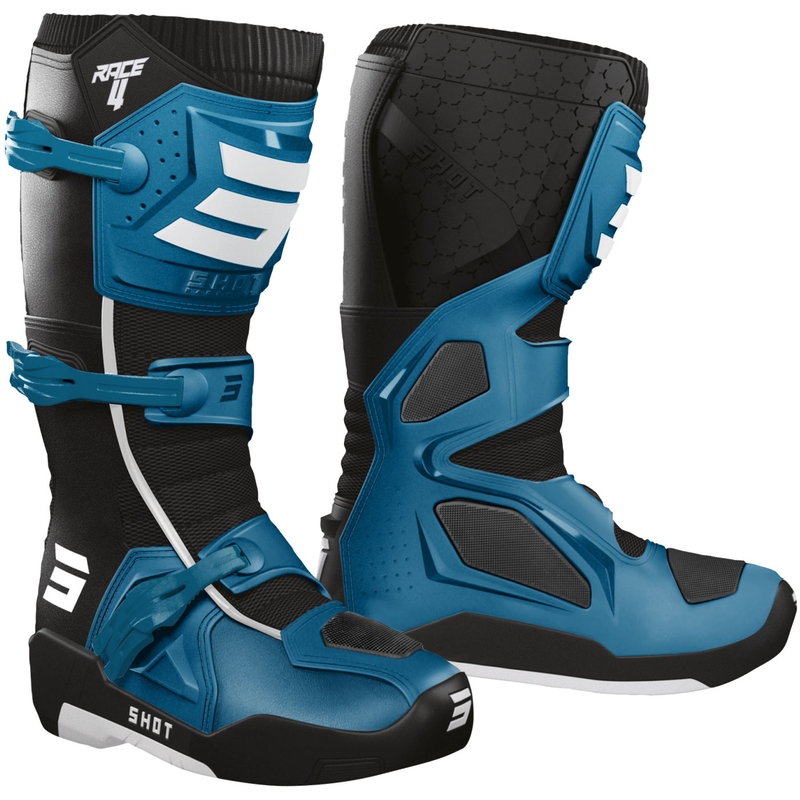 Shot Race 4 motorcrosslaarzen blauw