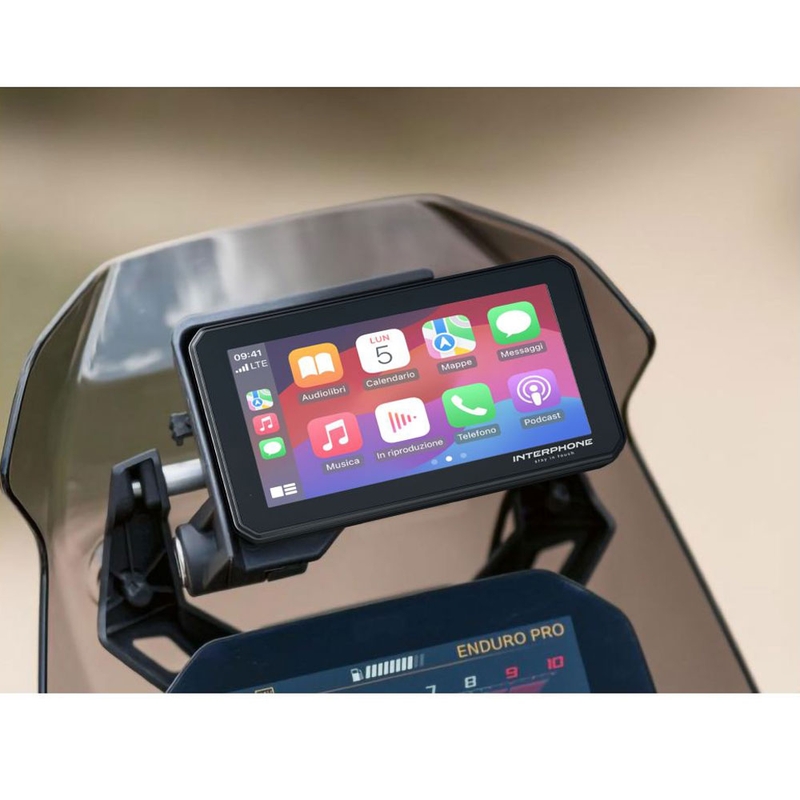 BMW Apple CarPlay en Android Auto intercomdisplay voor motorfietsen