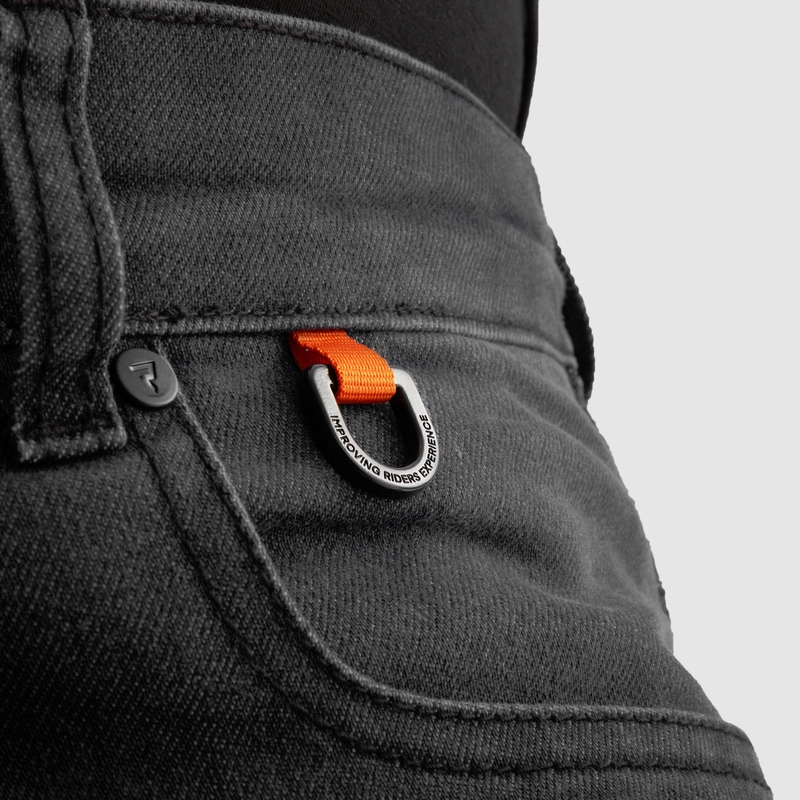 Verlengde motorjeans Rebelhorn Revolt Monolayer zwart