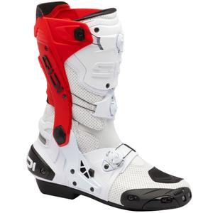 SiDi Rex Air motorlaarzen wit-rood
