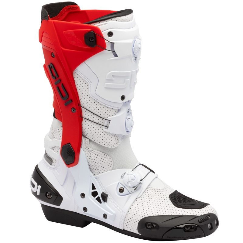 SiDi Rex Air motorlaarzen wit-rood