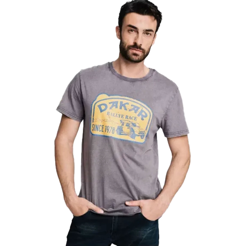Dakar Vint 01 T-shirt donkergrijs