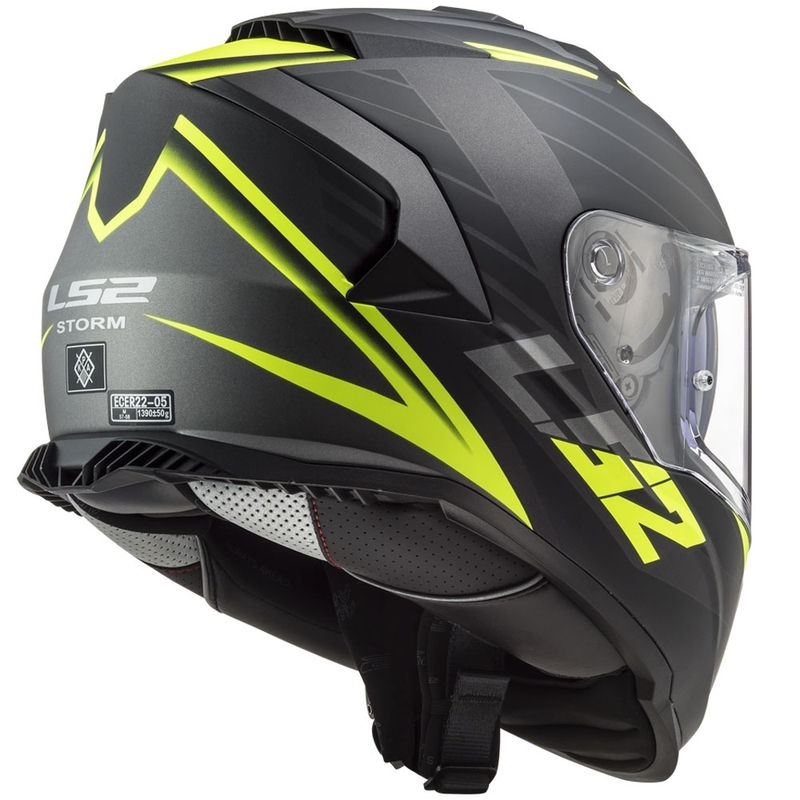 Integraal motorhelm LS2 FF800 Storm II Nerve zwart-fluogeel