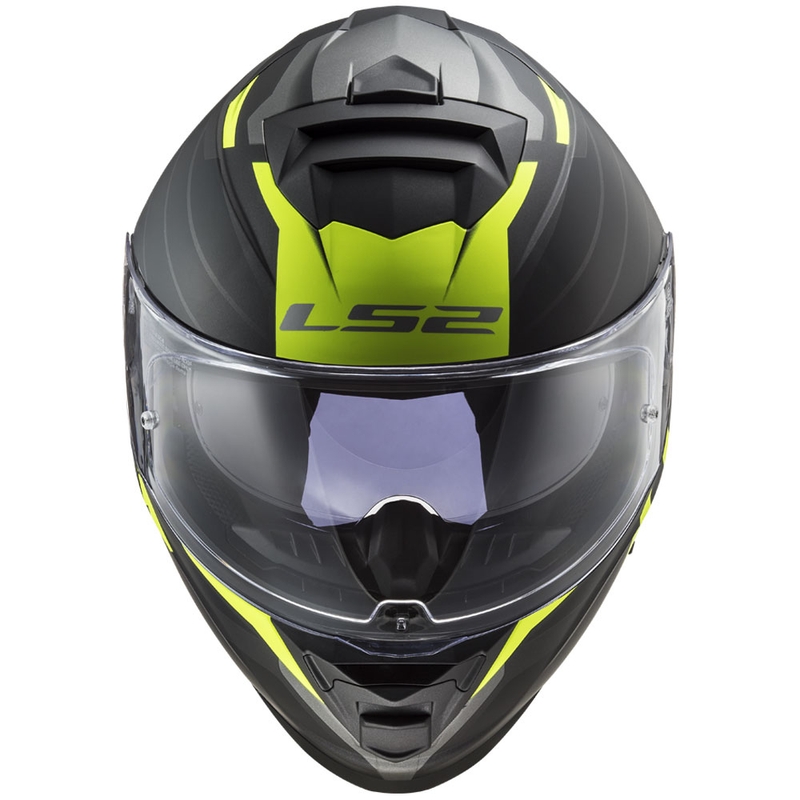 Integraal motorhelm LS2 FF800 Storm II Nerve zwart-fluogeel