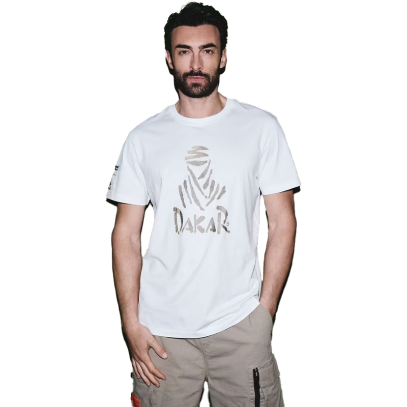 Dakar DES LOGO25 T-shirt wit