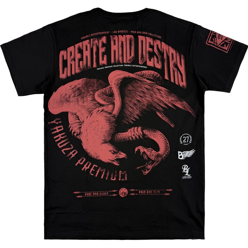 Yakuza Premium 3905 T-shirt zwart