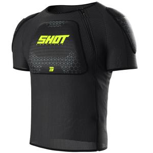 Bodyprotector Shot Airlight T-shirt zwart-fluogeel